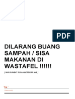 Dilarang Buang Sampah / Sisa Makanan Di WASTAFEL !!!!!!: (Mun Sumbat Susah Bersikan Nye)