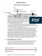 Exp 2 Reynolds Apparatus