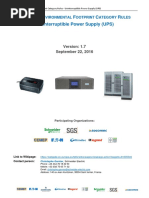 P E F C R Uninterruptible Power Supply (UPS) : September 22, 2016