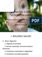 Rolurile Salivei Si Reglarea Secretiei Salivare