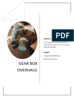 Gear Box Overhaul