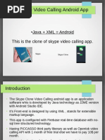 Java + XML Android This Is The Clone of Skype Video Calling App