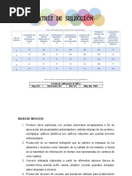 Matriz de Seleccion