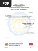 GUI QF 012 - Certificate of Enrollment - 4Ps - ISO - Format