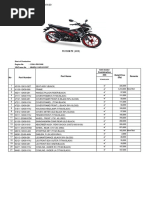 Suzuki Satria 150 MFX: Different Parts List