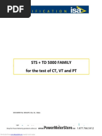 Sts + TD 5000 Family For The Test of CT, VT and PT: Powermeterstore