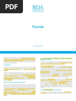 BDA Fact File - Fluoride