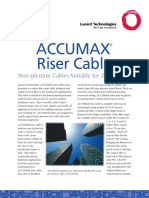 Accumax Riser Cable: Non-Plenum Cables Suitable For Zone Wiring