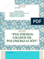 Polimeros - Grados de Polimerizacion