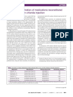 2018 I.V. Push Administration of Medications Reconstituted With 0.9% NS