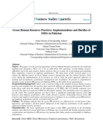 Green Human Resource Practices Implement PDF