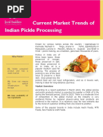 Current Market Trends of Indian Pickle Processing