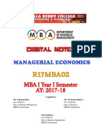 Managerial Economics Notes