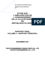 Etude Sur L'Amelioration de L'Assainissement de La Ville de Niamey EN Republique Du Niger