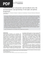 Tumour-Processed Osteopontin and Lactadherin Drive The Protumorigenic Reprogramming of Microglia and Glioma Progression