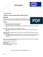 FG Wilson Technical Information Bulletin: SUBJECT: Easygen 3200 Software Update Problem