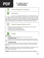 Module - Wk3&4 - The Psychological Development