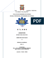 Iii - Silabo Estructura de Datos I