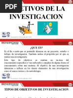 Objetivos de La Investigacion