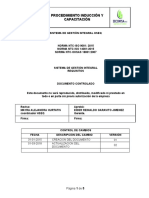 GR-PR-01. Procedimiento Induccion y Capacitacion