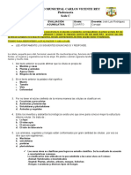 Evaluacion Acumulativa Ciencias Naturales Primer Periodo