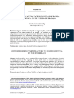 Empleo Con Apoyo: Factores Que Aseguran La Permanencia en El Puesto de Trabajo