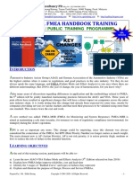 Aiag-Vda Fmea Handbook Training: (In-House / Public Training Programme)