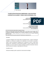 Planificación Estrategica Caso de Cooperativa NE Ltda