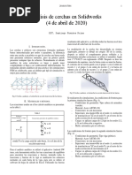 Análisis de Cerchas en Solidworks