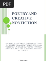 Poetry and Creative Nonfiction