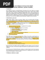 El Gasto Público Social en El Perú