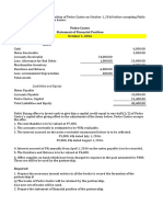 Assets: Pedro Castro Statement of Financial Position October 1, 2016