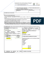 9no PRUEBA Respuestas SEGUNDO PARCIAL PRIMER QUIMESTRE Lengua y Literatura Diciembre 2019