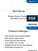 Mark Barrow: Strategic Director: Development Birmingham City Council