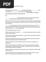 Sample Rent Agreement