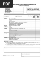 I & M P S H: Nspection Aintenance Rocedure For Afety Arnesses