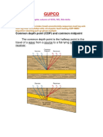 Gupco: Common Depth Point (CDP) and Common Midpoint