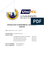 Lab Report Jar Test