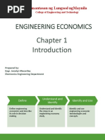 Engineering Economics: Pamantasan NG Lungsod Ngmaynila