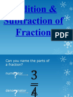 Addition & Subtraction of Fraction