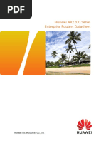 Huawei AR2200 Series Enterprise Routers Data Sheet