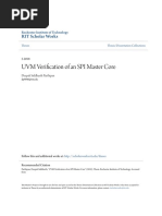 UVM Verification of An SPI Master Core