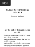 Nursing Theories & Models: Professor Sue Frost