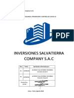 Protocolo para La Vigilancia, Prevención y Control Covid - 19 PDF