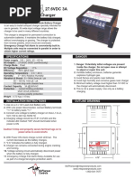 Automatic Battery Charger 27.6VDC 3A: General Information