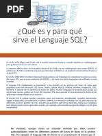 ¿Qué Es y para Qué Sirve El Lenguaje SQL?