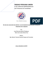 Universidad Peruana Unión: Facultad de Ciencias Empresariales Escuela Profesional de Contabilidad