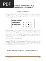 JHS2 FLT Test Booklet PDF