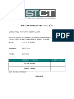 Calidad de Alumbrado Público Distribuido Por La EEQ (Empresa Eléctrica Quito) Según El PDF