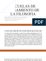 Escuelas de Pensamiento de La Filosofia